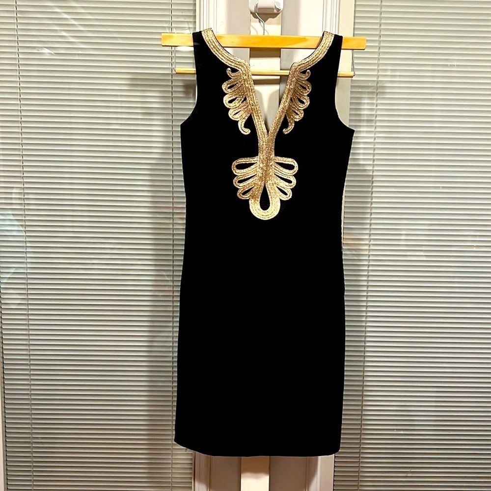 Lily Pulitzer black dress size 0 in excellent condition.
